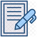 Admission Form Contract Document Icon