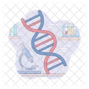 ADN Diagnostico Molecular Investigacion Del ADN Icono