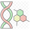 Icono De Color Lineal Adn Icono