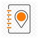 Adressbuch Buchstandort PIN Buchortung Symbol