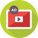 Ads Video Marketing Icon