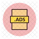 File Type Ads File Format Icon