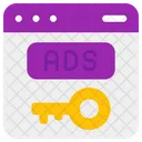 Ads Key Keyword Icon