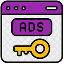 Ads Key Keyword Icon