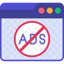 Ads Block Digital Marketing Advertising Icon