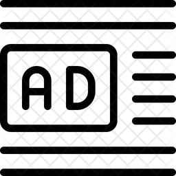 Ads Center Left Margin  Icon
