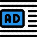 Ads Center Left Margin Online Advertising Advertising Icon