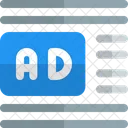 Ads Center Left Margin Online Advertising Advertising Icon