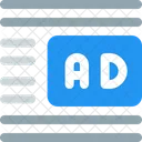 Ads Center Right Margin Online Advertising Advertising Icon