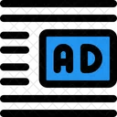 Ads Center Right Margin Online Advertising Advertising Icon