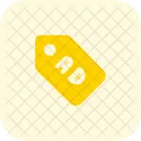 Ads Label Two Advertising Tag Tag Icon