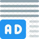 Ads Left Corner Margin Online Advertising Advertising Icon