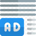 Ads Left Corner Margin Online Advertising Advertising Icon