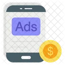 Ads Money Native Advertising Marketing Icon
