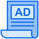 Ads Paper Classifieds Marketing Icon