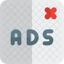 Ads Remove Delete Advertisement Delete Advertising Icon