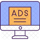 Ads Screen Display Monitor Icon