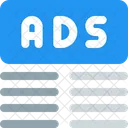 Ads Top Margin Advertising Marketing Icon