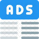 Ads Top Margin Two Ads Advertising Icon