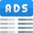 Ads Top Margin Two Ads Advertising Icon