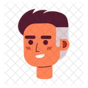 Adult cheerful man  Icon