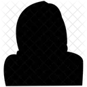 Adult Girl Face  Icon