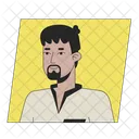 Beard Black Hair Young Adult アイコン