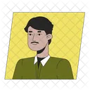 40 S Mustache Indian Man アイコン