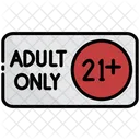 Adult Only Age Restriction Age Limit Icon