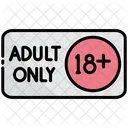 Adult Only Age Restriction Age Limit Icon