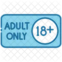 Adult Only Age Restriction Age Limit 아이콘