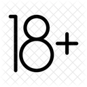Adult Only No Minors Restriction Icon