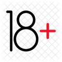 Adult Only No Minors Restriction Icon