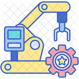 Advanced Robotics Icon - Download in Colored Outline Style