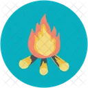 모험 캠프파이어 불 아이콘