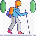 Adventure Traking Hiking Icon
