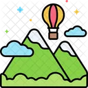 Adventure Traking Hiking Icon