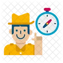 Adventure Traking Hiking Icon