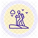 Adventure Travel Line Icon Icon