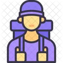 Adventurer Hiker Journey Icon