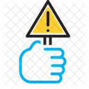 Advertir Precaucion Notificar Alerta Senal Advertencia Informacion Exclamacion Tomar De La Mano Icono