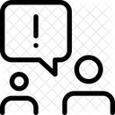 Chat De Advertencia Alerta De Chat Mensaje De Advertencia Icono