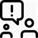 Chat De Advertencia Alerta De Chat Mensaje De Advertencia Icono