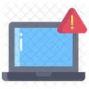 Mesa De Trabajo Advertencia De Computadora Portatil Alerta De Computadora Portatil Icono