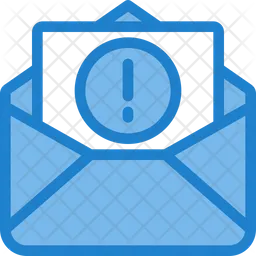 Advertencia de correo  Icono