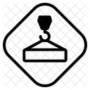 Advertencia De Grua Aerea Grua Aerea Grua Portico Icono