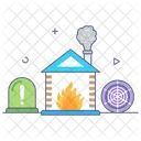 Advertencia de incendio  Icono