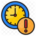 Advertencia De Tiempo Alerta De Tiempo Hora Icon