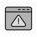 Navegador De Advertencia Codificacion Alerta Icono