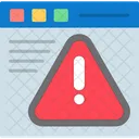 Navegador De Advertencia Error Mensaje De Advertencia Icono